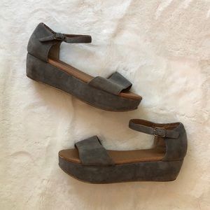 J JILL suede platforms
